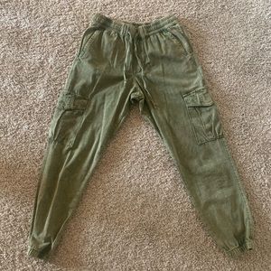 BDG Green Cargo Joggers